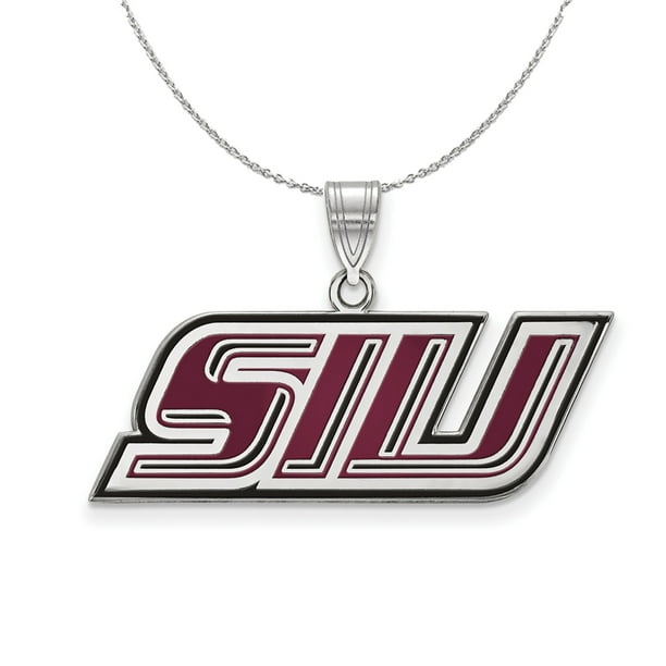 18 in x 1.25 mm 925 Sterling Silver Officially Licensed Southern Illinois University College Small Pendant with Necklace 18 in x 1.25 mm 925 Sterling Silver Officially Licensed Southern Illinois University College Small Pendant with Necklace